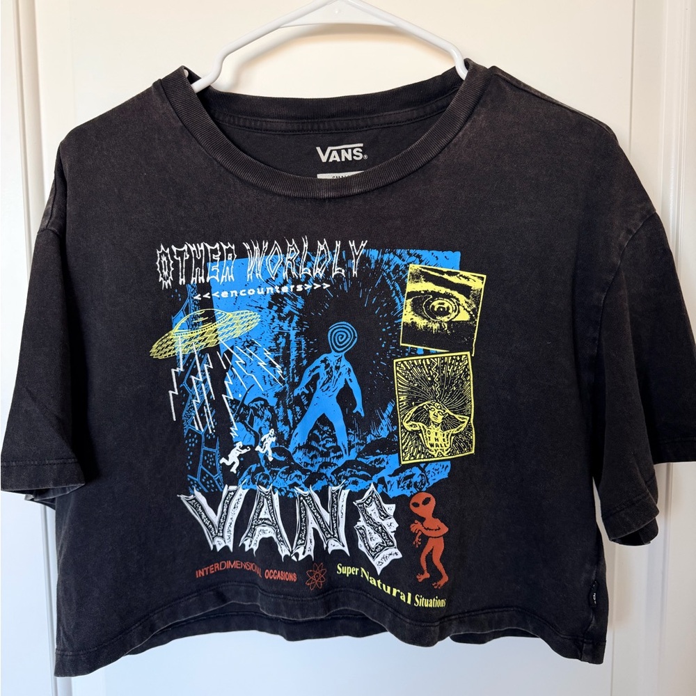 Vans Black Cotton T-Shirt